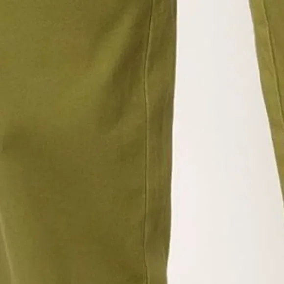 Denim & Co. Women's Petite Pants PM Original Waist Stretch Side Green A624300 - Picture 2 of 6